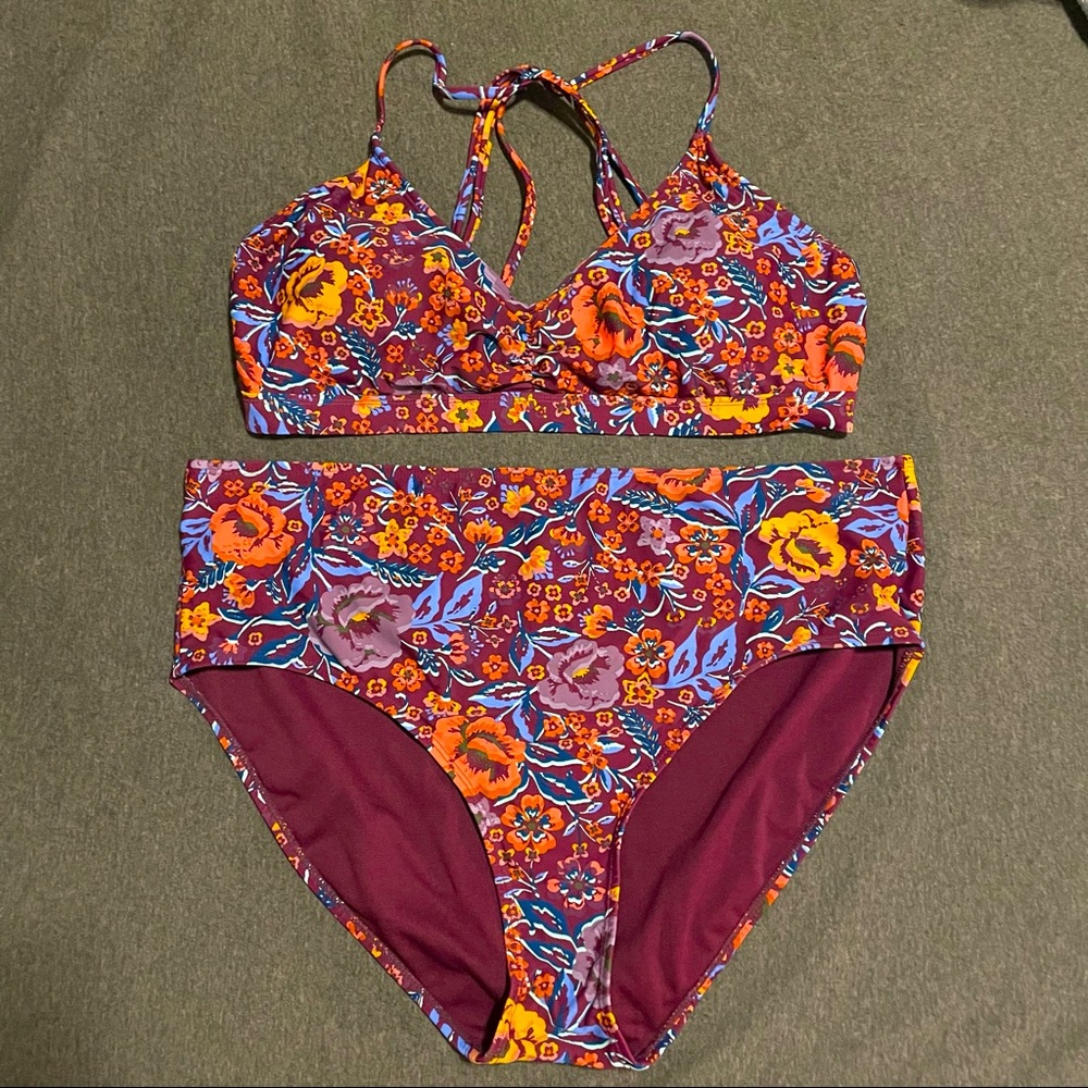 Time & Tru 2-piece swimsuit bikini XL 16-18